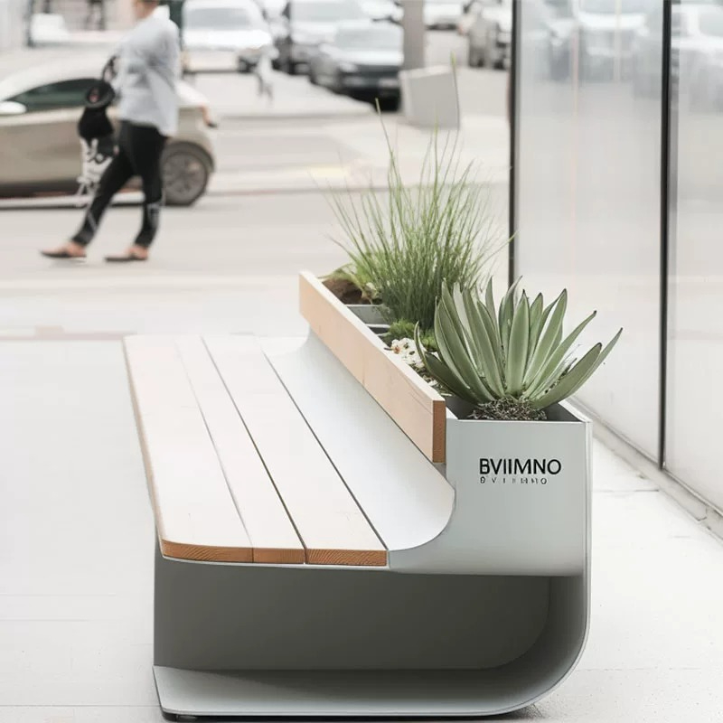 Outdoor Furniture Italian - เก้าอี้สวนสไตล์มินิมอลสไตล์อิตาลี นอร์ดิก พรีเมียม สำหรับโรงแรม พื้นที่พักผ่อนริมถนน เฟอร์นิเจอร์กลางแจ้งแบบยาว