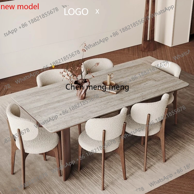 Outdoor Furniture Italian - โต๊ะรับประทานอาหารกลางแจ้งสไตล์นิวคลาสสิก โต๊ะรับประทานอาหารเคลื่อนย้ายได้ หรูหรา สไตล์อิตาเลียน ญี่ปุ่น โต๊ะรับประทานอาหารนิวคลาสสิก
