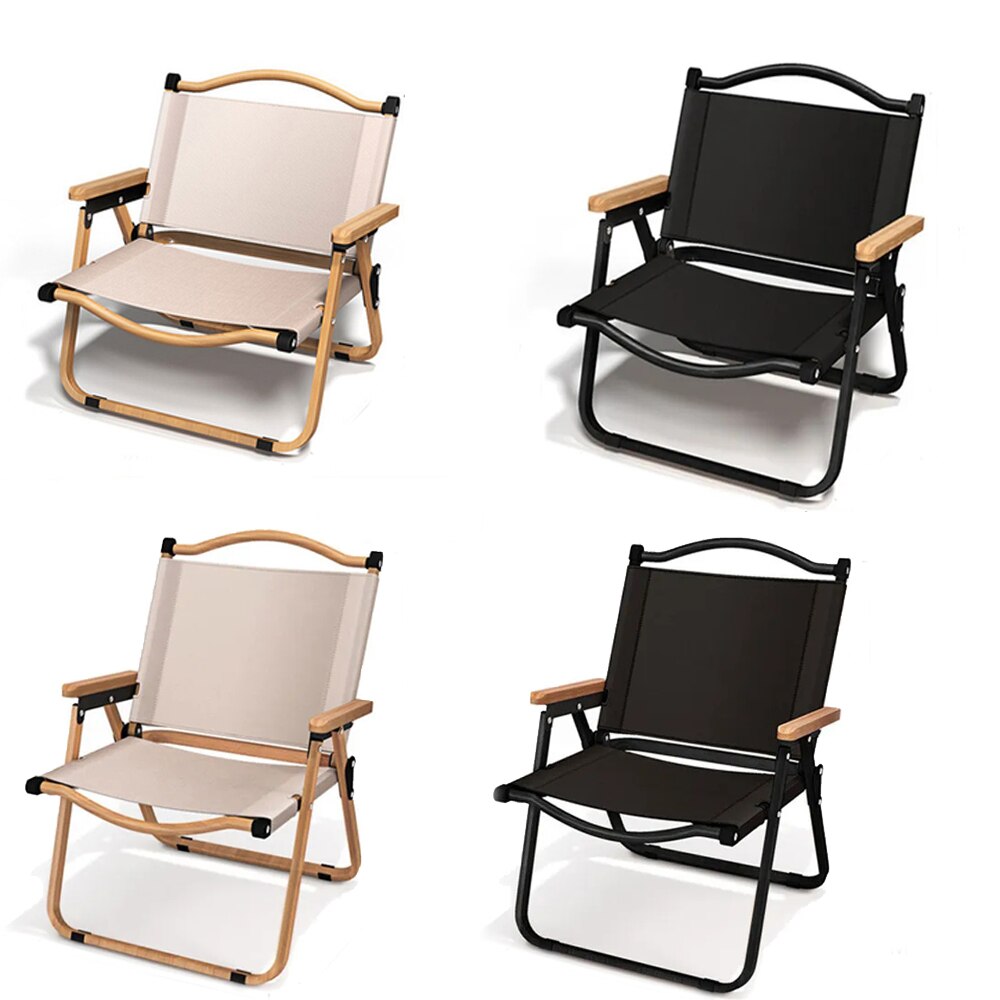 Outdoor Furniture Cheap - เก้าอี้ตั้งแคมป์แบบพกพา2ชิ้น/1ชิ้นเก้าอี้พับอลูมิเนียมอัลลอยด์ลายไม้เก้าอี้แคมป์อุปกรณ์เก้าอี้ comite
