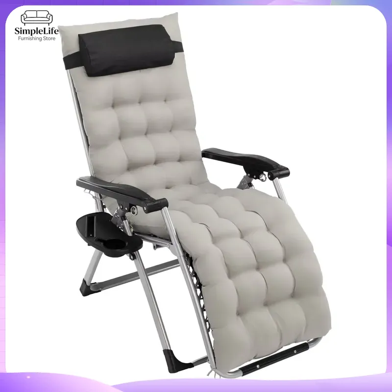 Deck Chair Lounger - เก้าอี้พักผ่อนปรับเอนได้แบบไร้แรงโน้มถ่วง Infinite Zero Gravity สีเทา สำหรับระเบียงชายหาด