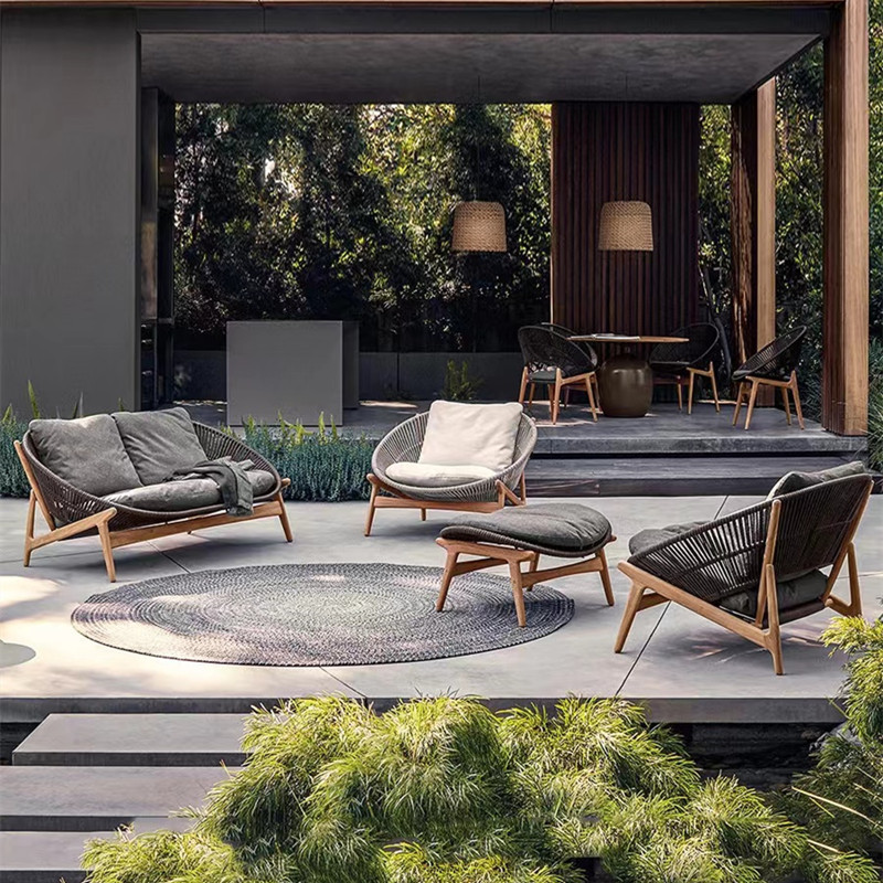 Outdoor Furniture Italian - ชุดโซฟากลางแจ้ง เฟอร์นิเจอร์สวน ชุดโต๊ะกาแฟสำหรับลานบ้าน เฟอร์นิเจอร์สวนสำหรับเด็กสไตล์อิตาลี ชุดโต๊ะรับประทานอาหารสำหรับชายหาด เฟอร์นิเจอร์ทันสมัย