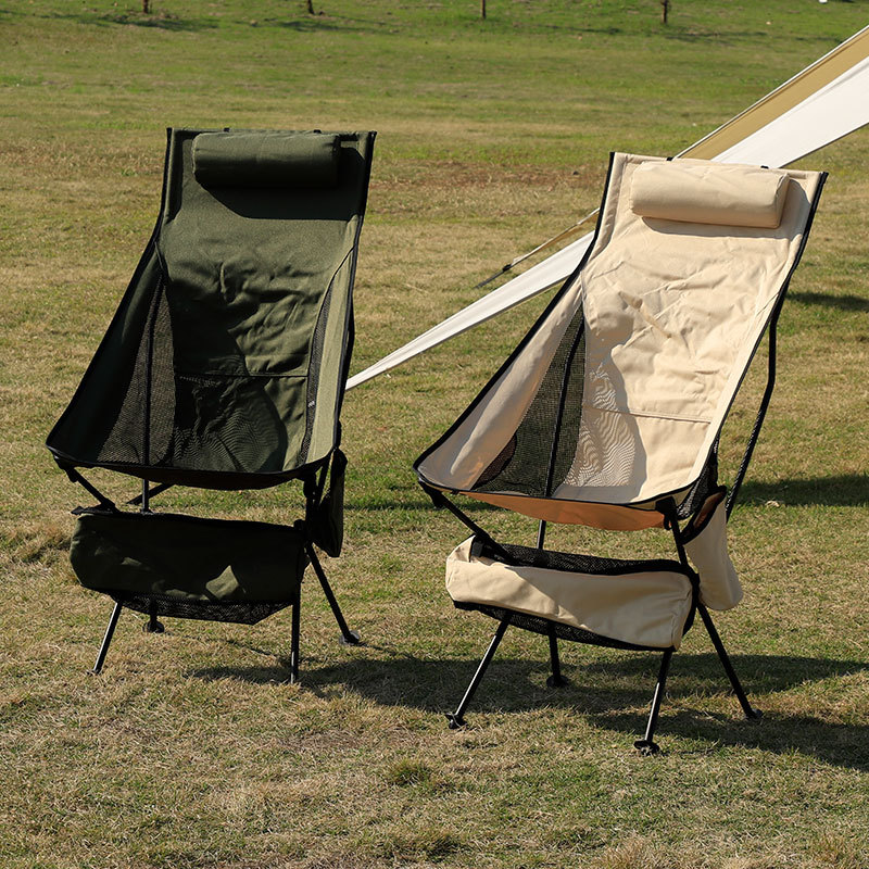 Deck Chair Lounger - เก้าอี้พับอลูมิเนียมอัลลอยด์น้ำหนักเบาสำหรับตั้งแคมป์ – เก้าอี้เอนนอนพกพาสำหรับตกปลาชายหาด ท่องเที่ยว และเดินทางแบบ Heavy