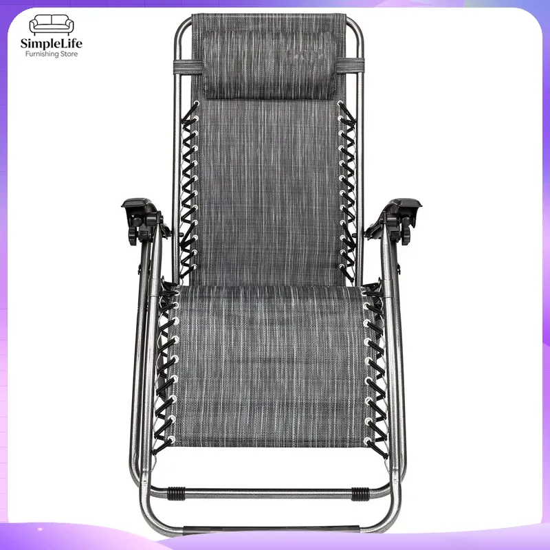 Deck Chair Lounger - เก้าอี้พักผ่อนปรับเอนได้แบบไร้แรงโน้มถ่วง รุ่น Infinite Zero Gravity สีเทา