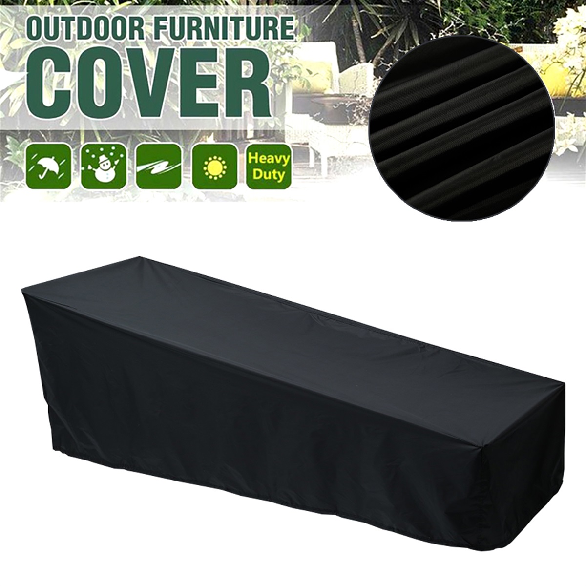 Outdoor Furniture Manufacturer - สวนกลางแจ้งเตียงอาบแดด Sun Lounger COVER Patio เก้าอี้เลานจ์กลางแจ้ง