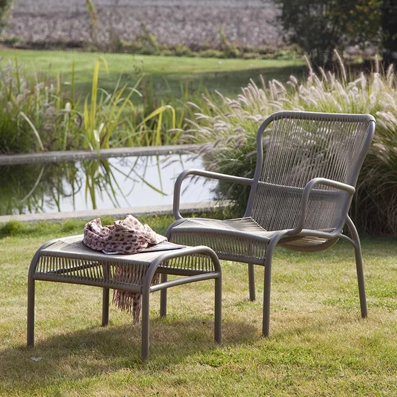 Outdoor Furniture Italian - ชุดเฟอร์นิเจอร์สวนหลังบ้านสไตล์มินิมอล อุปกรณ์เสริมสำหรับผู้ใหญ่ ชุดเฟอร์นิเจอร์สวนแบบเคลื่อนย้ายได้ ตกแต่งด้วยหวายสไตล์อิตาลี