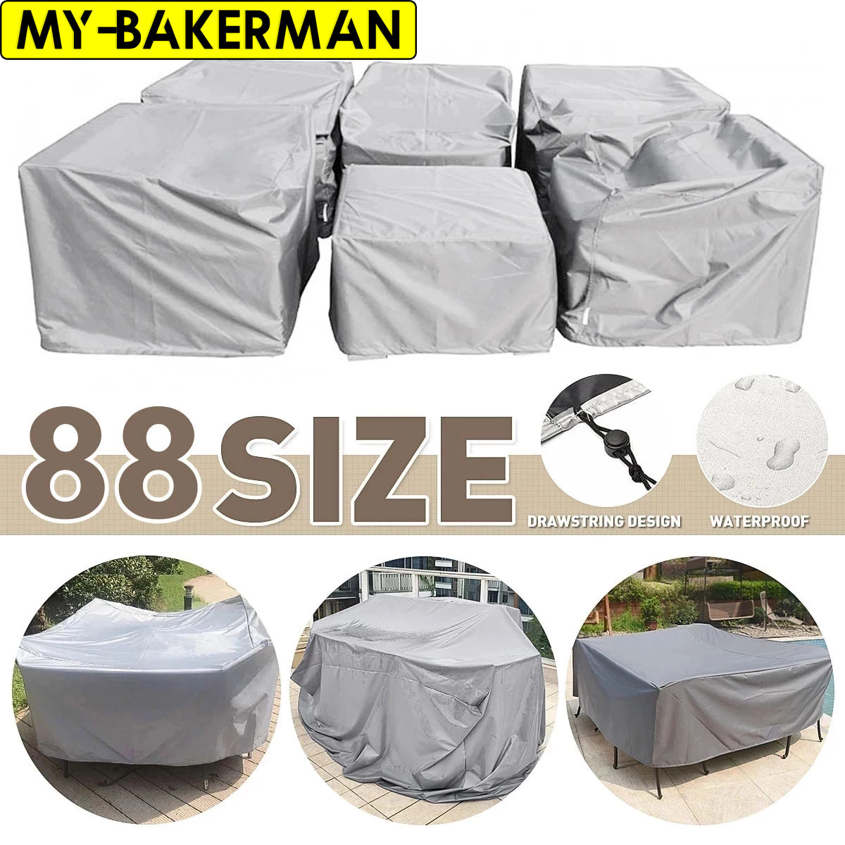 Outdoor Furniture Manufacturer - ผ้าคลุมเฟอร์นิเจอร์นอกบ้านกันน้ํา, ชุดเฟอร์นิเจอร์นอกบ้านผ้าคลุมชุดโซฟาแบบตัดกลางแจ้ง, โต๊ะลานและชุดเก้าอี้