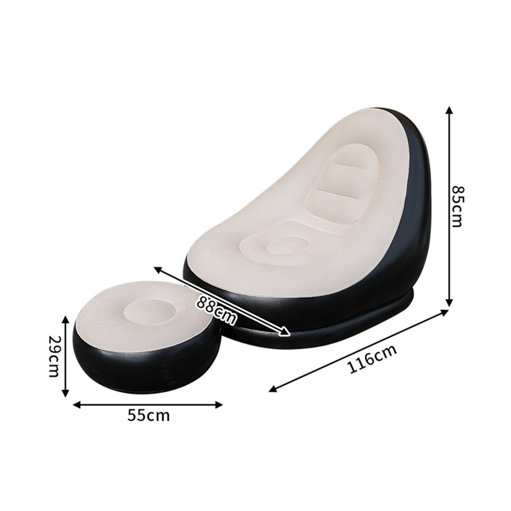 ขี้เกียจโซฟาโซฟาเก้าอี้เป่าลมผ - Outdoor Furniture Ideas บทวิจารณ์และราคา
