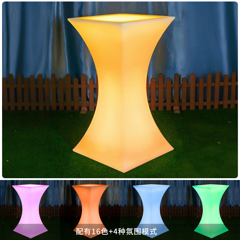 โต๊ะไฟ LED กันน้ำพร้อมรีโมทคอน - Outdoor Furniture Exhibition บทวิจารณ์และราคา