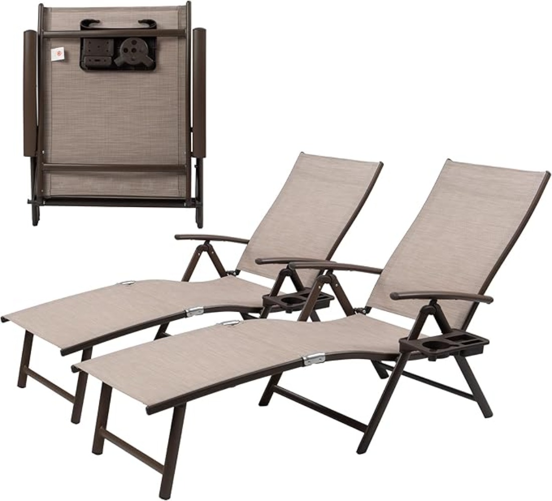 เก้าอี้พักผ่อนปรับเอนได้ทำจากอ - Deck Chair Lounger บทวิจารณ์และราคา