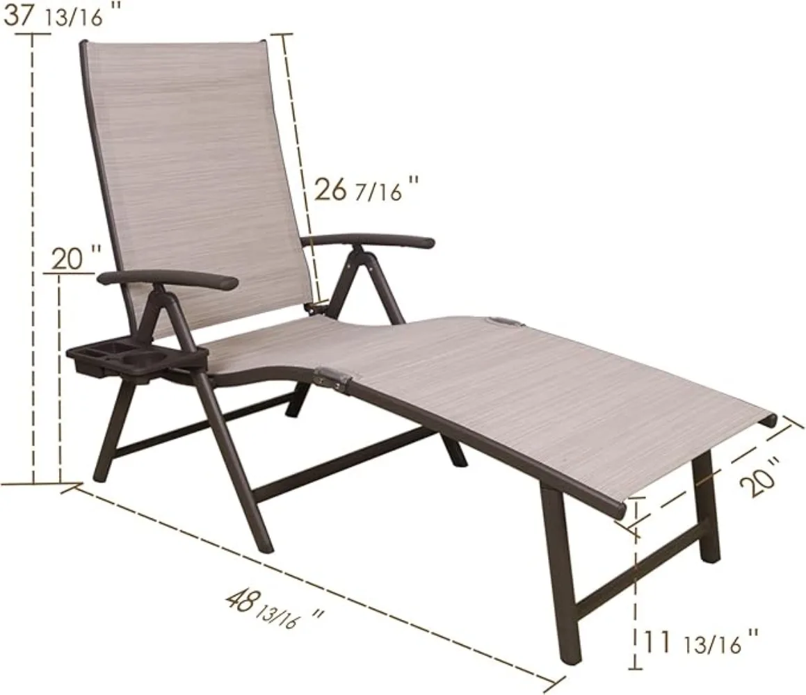 เก้าอี้พักผ่อนปรับเอนได้ทำจากอ - Deck Chair Lounger บทวิจารณ์และราคา