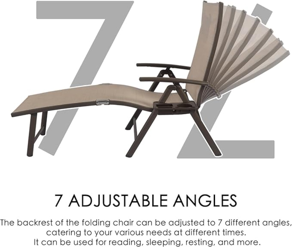 เก้าอี้พักผ่อนปรับเอนได้ทำจากอ - Deck Chair Lounger บทวิจารณ์และราคา