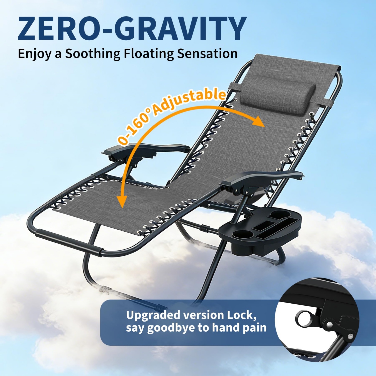 เก้าอี้ไร้แรงโน้มถ่วง 2 แพ็ค พ - Deck Chair Lounger บทวิจารณ์และราคา
