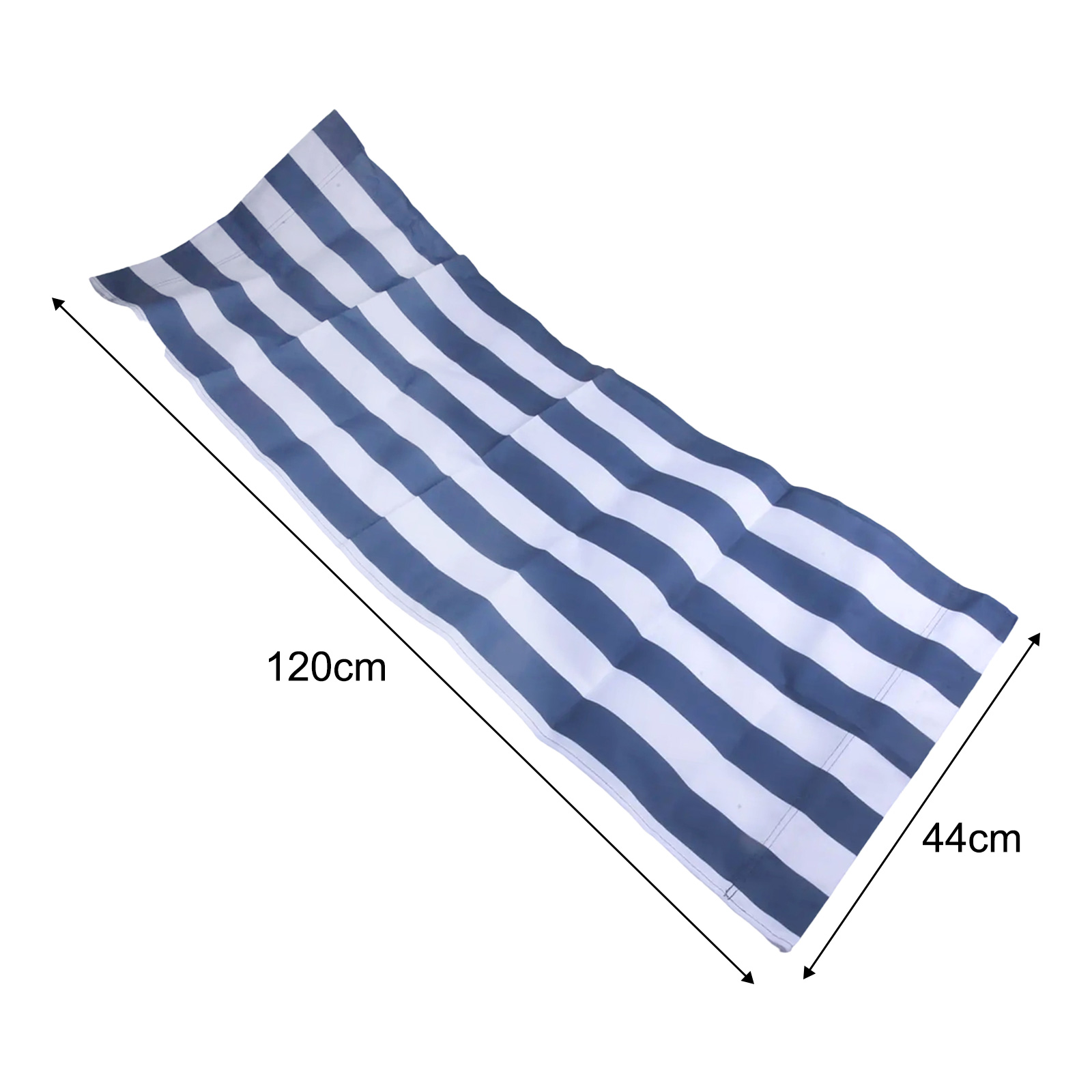 ผ้าโพลีเอสเตอร์ลายทางสีขาวน้ำเ - Deck Chair Lounger บทวิจารณ์และราคา