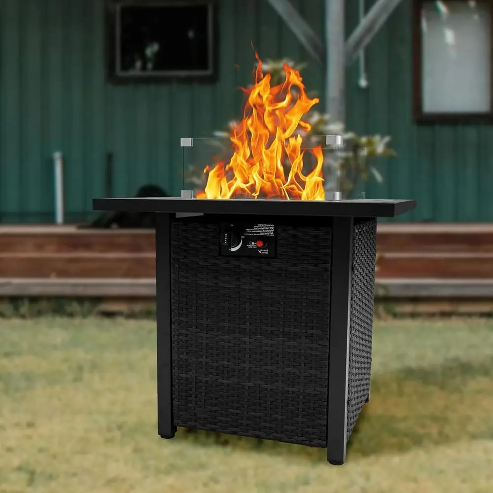 ชุดเฟอร์นิเจอร์หวายสำหรับลานกล - Outdoor Furniture Fire Pit บทวิจารณ์และราคา