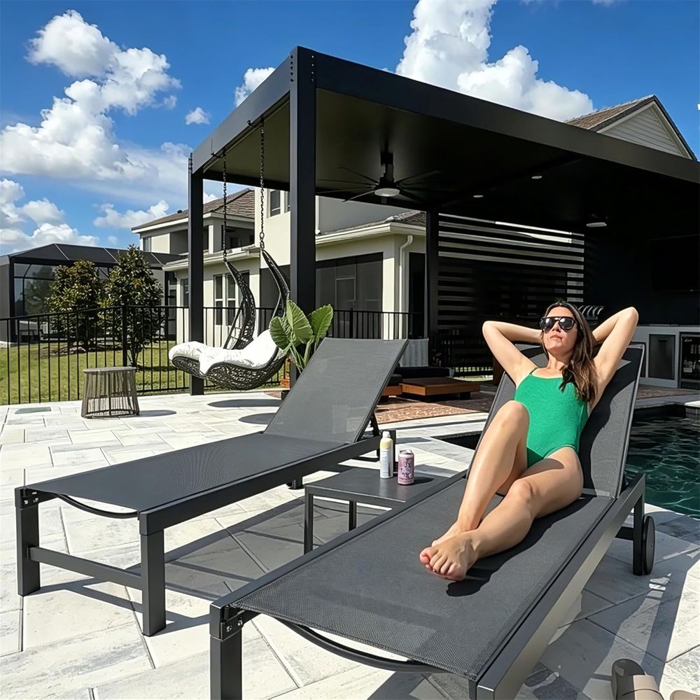 ชุดเก้าอี้พักผ่อนริมสระน้ำพร้อ - Deck Chair Lounger บทวิจารณ์และราคา