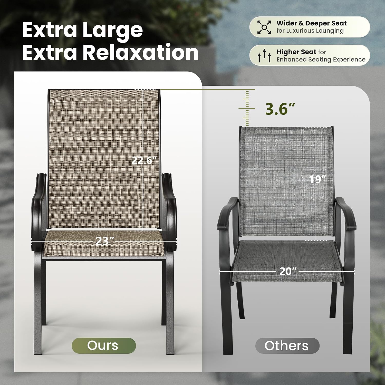 ชุดเก้าอี้รับประทานอาหารกลางแจ - Deck Chair Lounger บทวิจารณ์และราคา