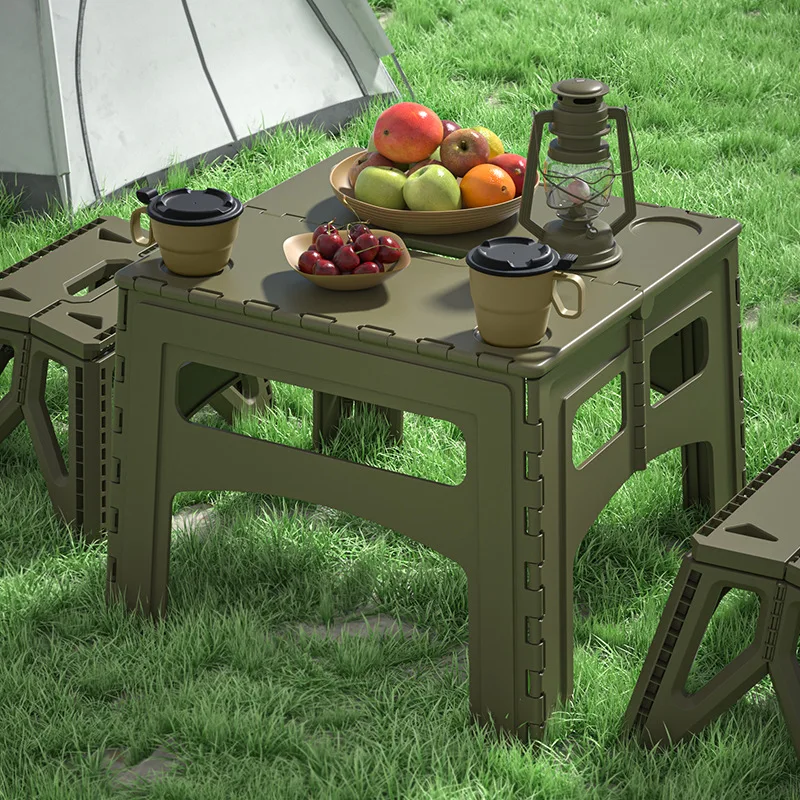 พับแบบพกพากลางแจ้งขยายพลาสติก  - Outdoor Furniture Exhibition บทวิจารณ์และราคา