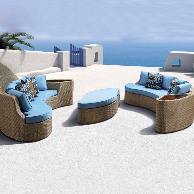 โซฟาหวายทรงกลม โซฟาห้องจัดแสดง - Outdoor Furniture Exhibition บทวิจารณ์และราคา