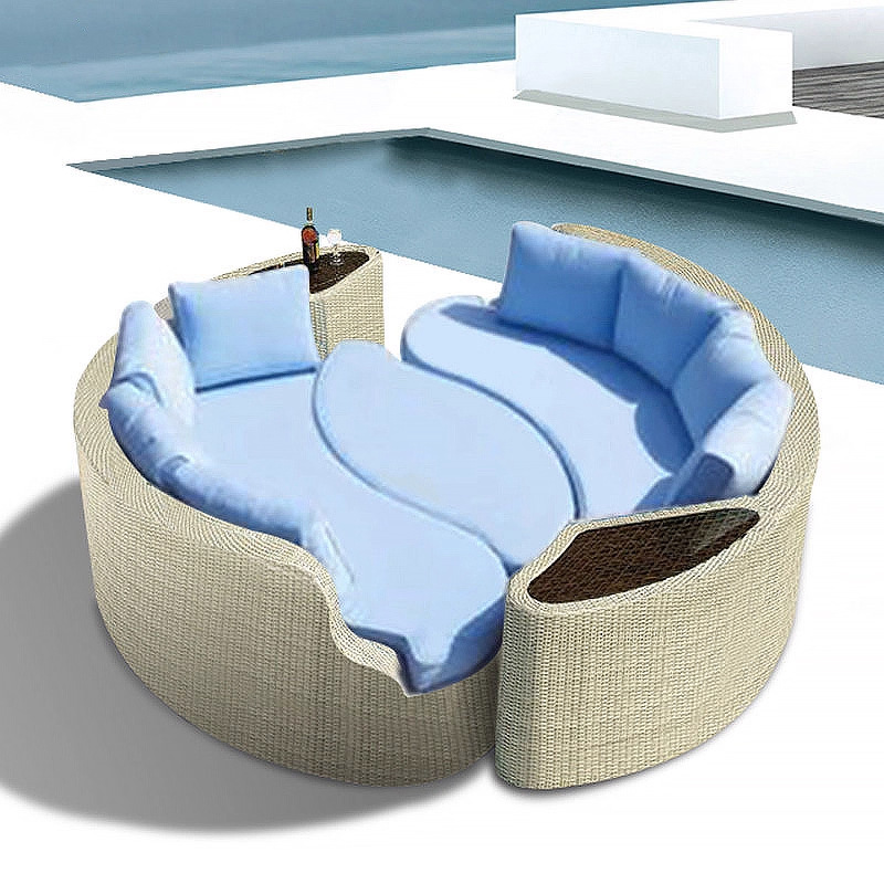 โซฟาหวายทรงกลม โซฟาห้องจัดแสดง - Outdoor Furniture Exhibition บทวิจารณ์และราคา