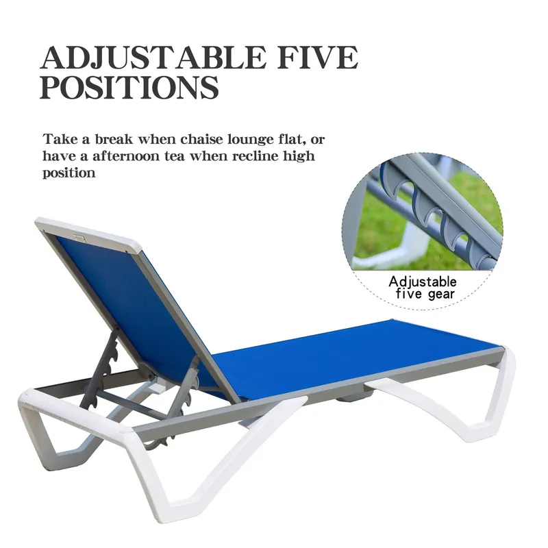 เก้าอี้พักผ่อนปรับระดับได้ อลู - Deck Chair Lounger บทวิจารณ์และราคา