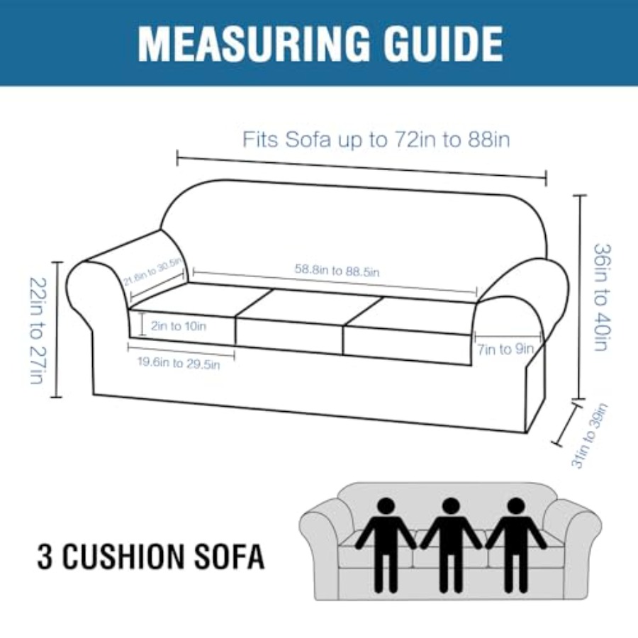 ชุดผ้าคลุมโซฟาแบบยืดได้ 4 ชิ้น - Outdoor Furniture Plus บทวิจารณ์และราคา
