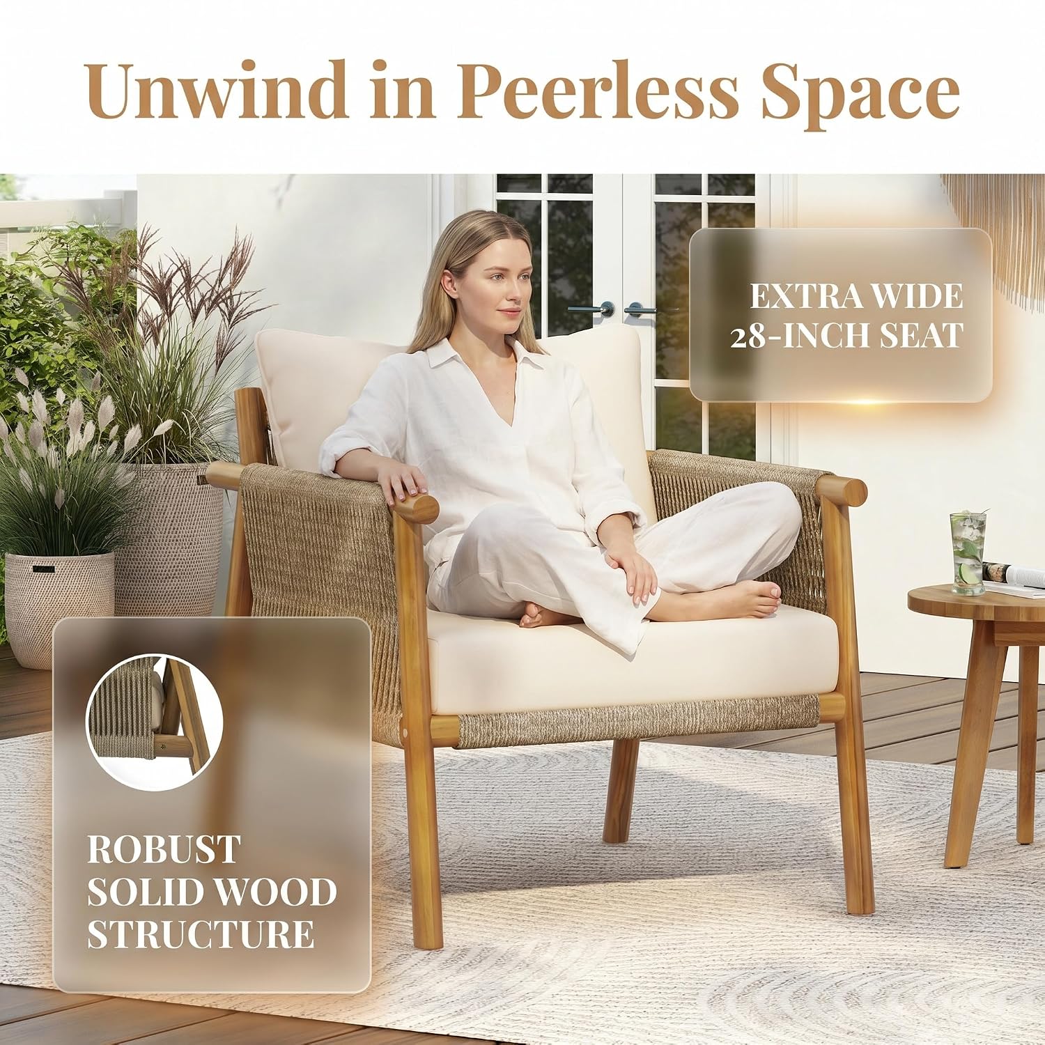 เก้าอี้ไม้เนื้อแข็งสำหรับใช้งา - Deck Chair Lounger บทวิจารณ์และราคา