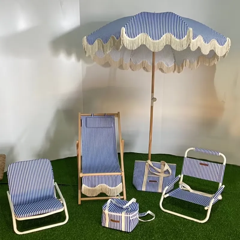 ร่มชายหาดผ้าแคนวาสคอตตอนสั่งทำ - Outdoor Furniture Plus บทวิจารณ์และราคา